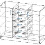 Схема сборки Комод Контраст-7 BMS