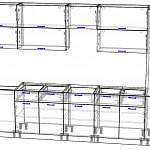 Чертеж Кухня Ксения 3,1 BMS