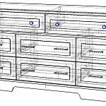 Чертеж Комод Стенворд № 17 BMS