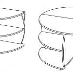 Чертеж Стол журнальный Ж-09 BMS