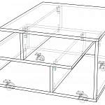 Чертеж Стол журнальный Шерри 1 BMS
