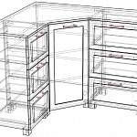 Чертеж Комод угловой Катерина-6 BMS