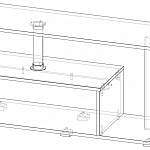Чертеж Тумба TV-Line ТВ-05 BMS