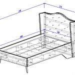 Чертеж Кровать Пеллея 11 BMS