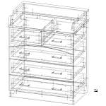 Пеленальный комод Эстет 11 BMS