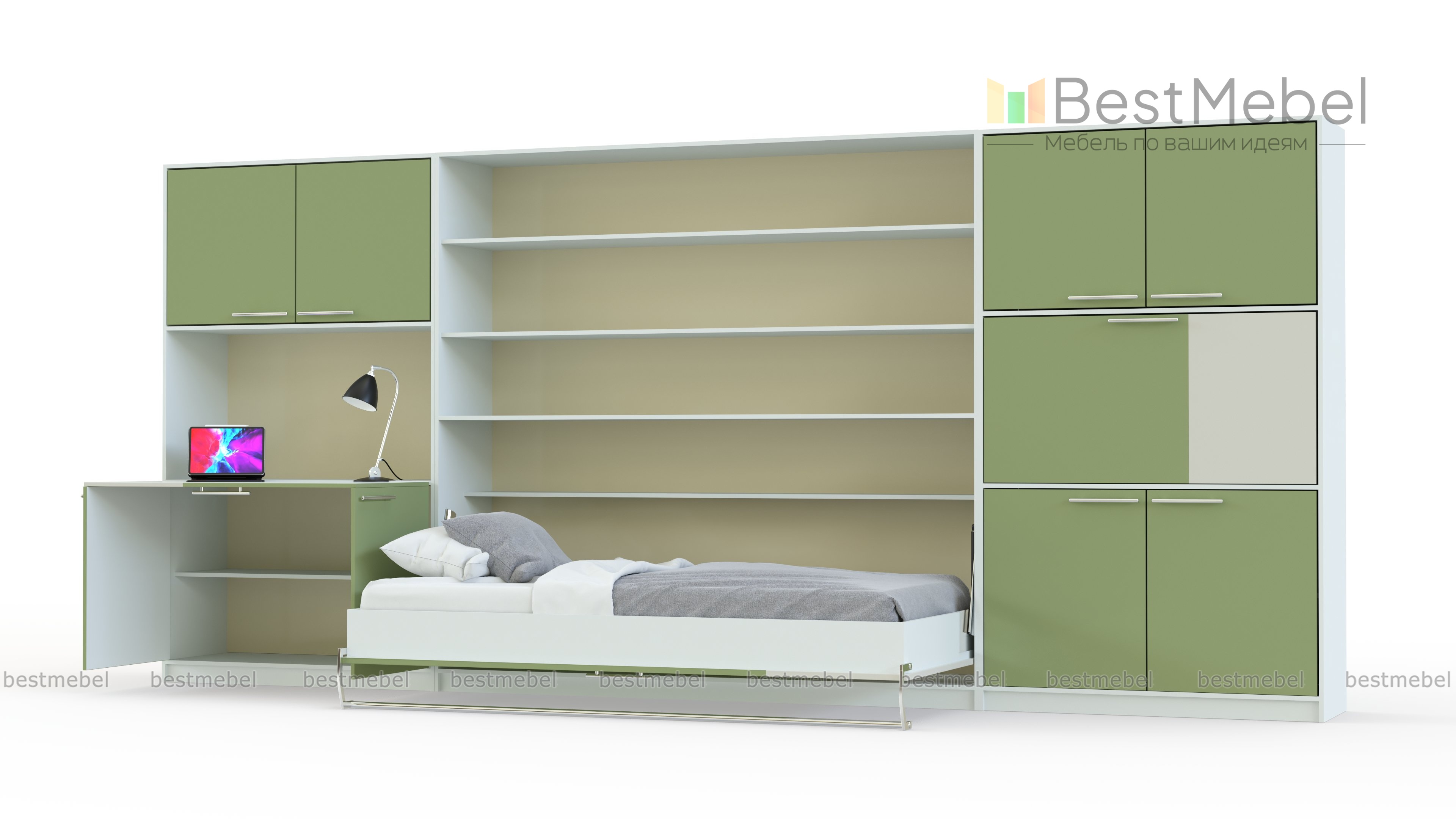 Шкаф-кровать трансформер Летто BMS