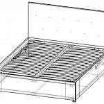 Чертеж Кровать Лайнета BMS