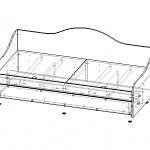 Чертеж Кровать Софи-25 BMS