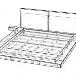 Чертеж Кровать Флора 23 BMS