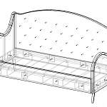 Чертеж Кровать Лина 19 BMS