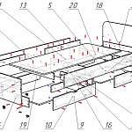 Схема сборки Кровать Соня 1 с ящиками BMS