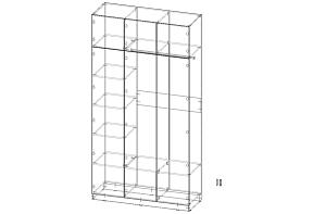 Распашной шкаф Вилета 6  (1370х2600х500)