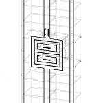 Чертеж Шкаф распашной Млайн 3 BMS