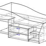 Чертеж Детская кровать Скаут BMS