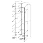 Схема сборки Шкаф распашной Ализе 9 BMS