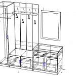 Чертеж Прихожая Гаурон №3 BMS