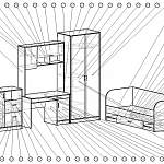 Чертеж Детская комната Молодежная Фантазия BMS