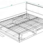 Чертеж Кровать Линда BMS