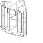 Чертеж Тумба под аквариум Остин 1 BMS