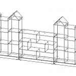 Чертеж Стеллаж Домик 10 BMS