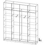 Шкаф распашной Ангард 31 (2200х2600х400)