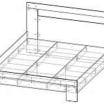 Чертеж Кровать Ларика BMS