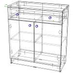 Чертеж Комод Люсси BMS