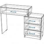 Чертеж Стол туалетный Катерина-6 BMS