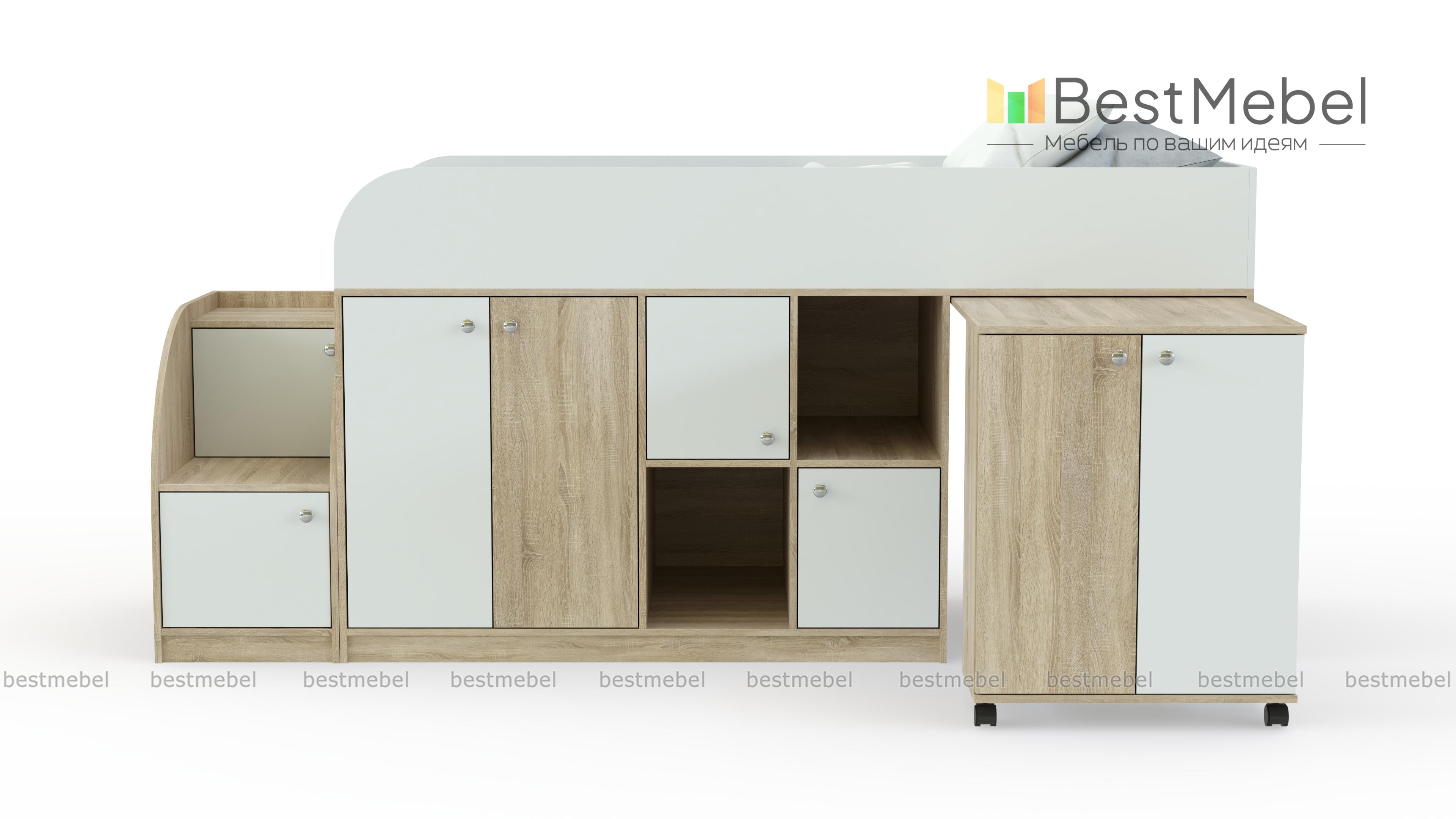 Кровать-чердак Астра мини BMS - Фото