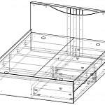 Чертеж Кровать Эко BMS