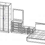 Чертеж Спальня Светлана М6 BMS