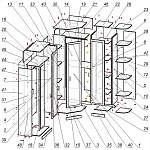 Схема сборки Модульная шкафная система Грация BMS