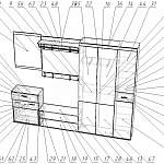 Схема сборки Прихожая Маргарита Глянец BMS