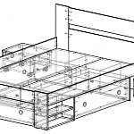 Чертеж Кровать Стефан BMS