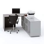 Стол офисный угловой Рон 34 BMS - Фото 3