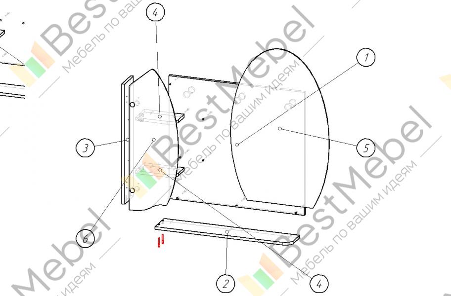 Схема сборки зеркала