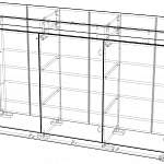 Чертеж Комод Lino LK165 Пески BMS