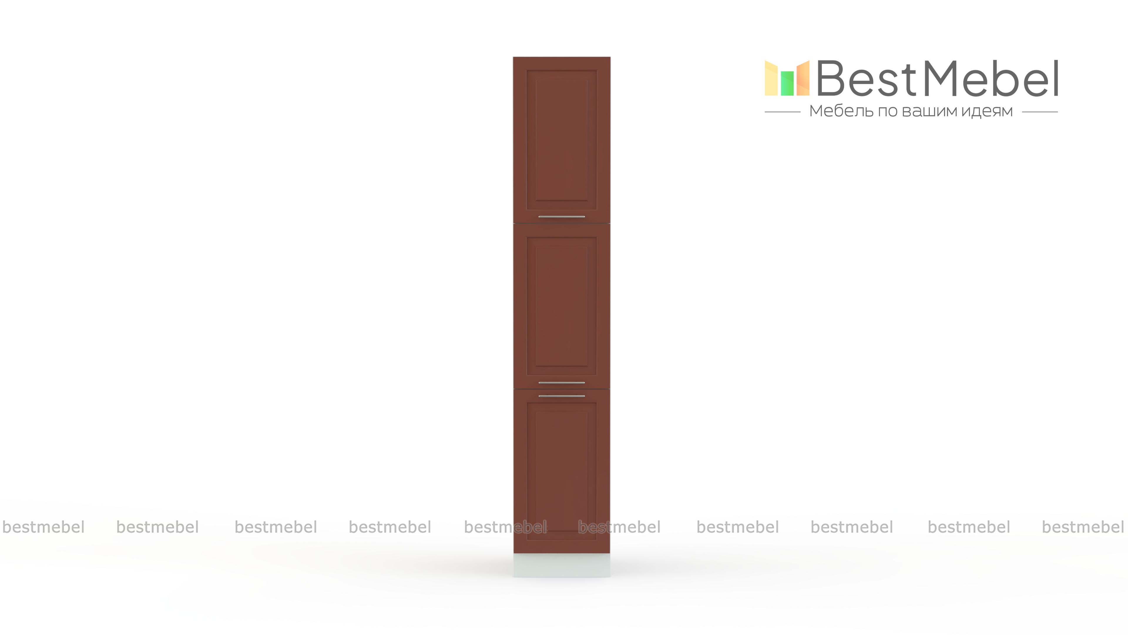 Шкаф-пенал трехдверный Ирен BMS - Фото