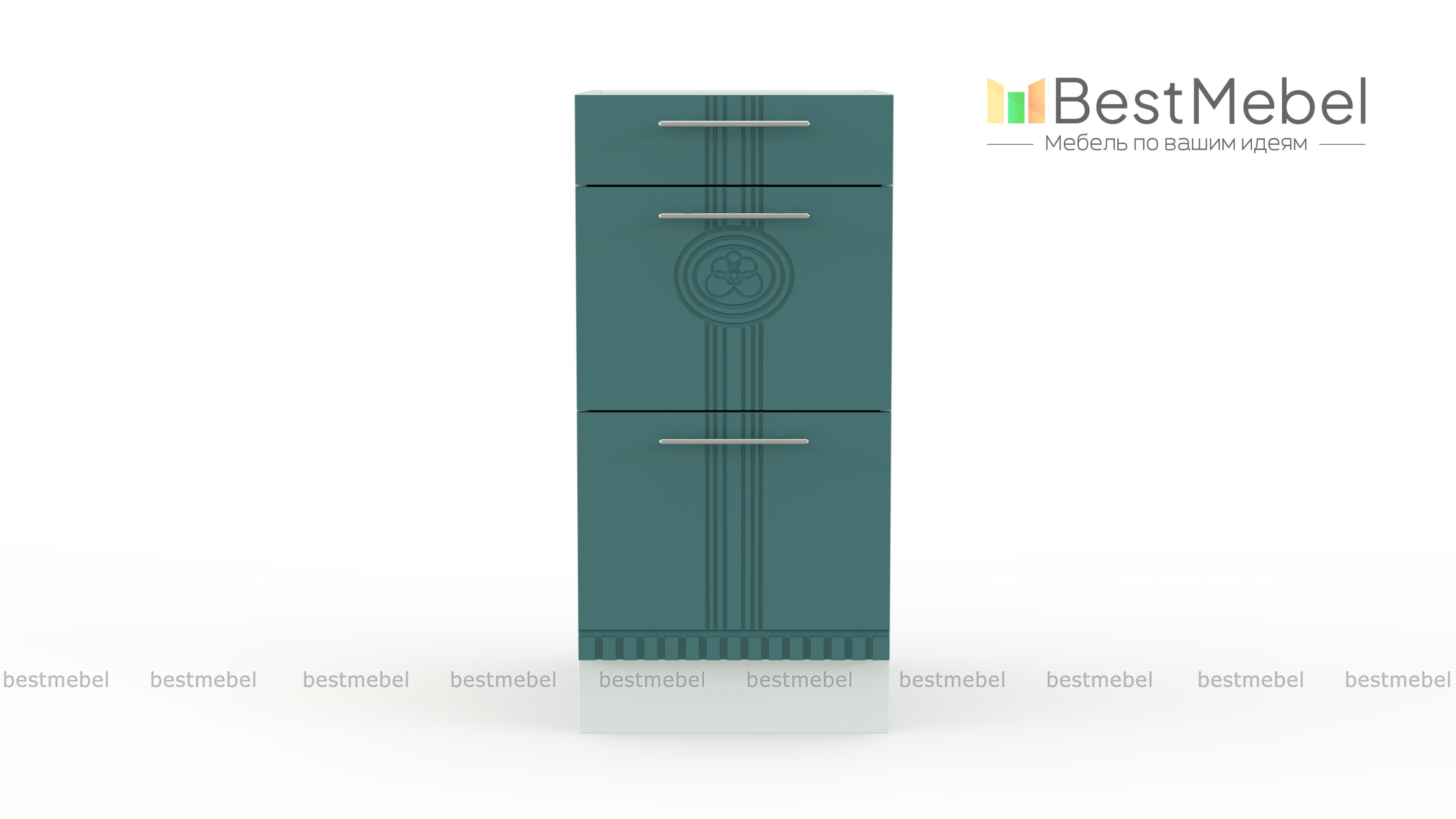 Кухонная тумба с 3 ящиками Паллада BMS - Фото