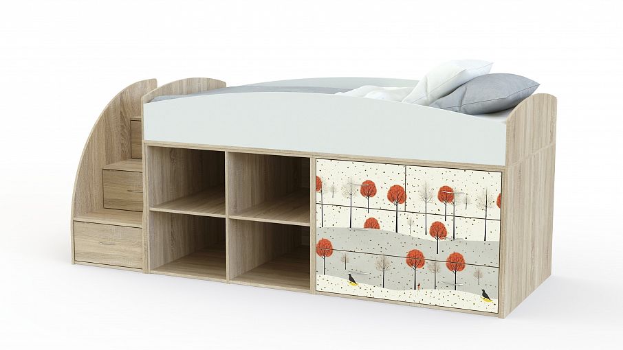 Детская кровать-чердак Дм52 BMS - Фото