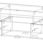 Чертеж Тумба под ТВ RTV Адис 12 BMS