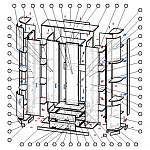 Схема сборки Шкаф распашной Меркурий 1.18 BMS