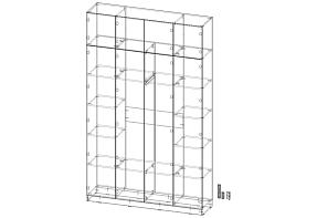 Шкаф распашной Ангард 31 (1600*2600*400) (1600х2600х400)