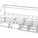 Чертеж Кровать детская Ева-13 BMS