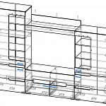 Чертеж Модульная гостиная Фьюжн BMS