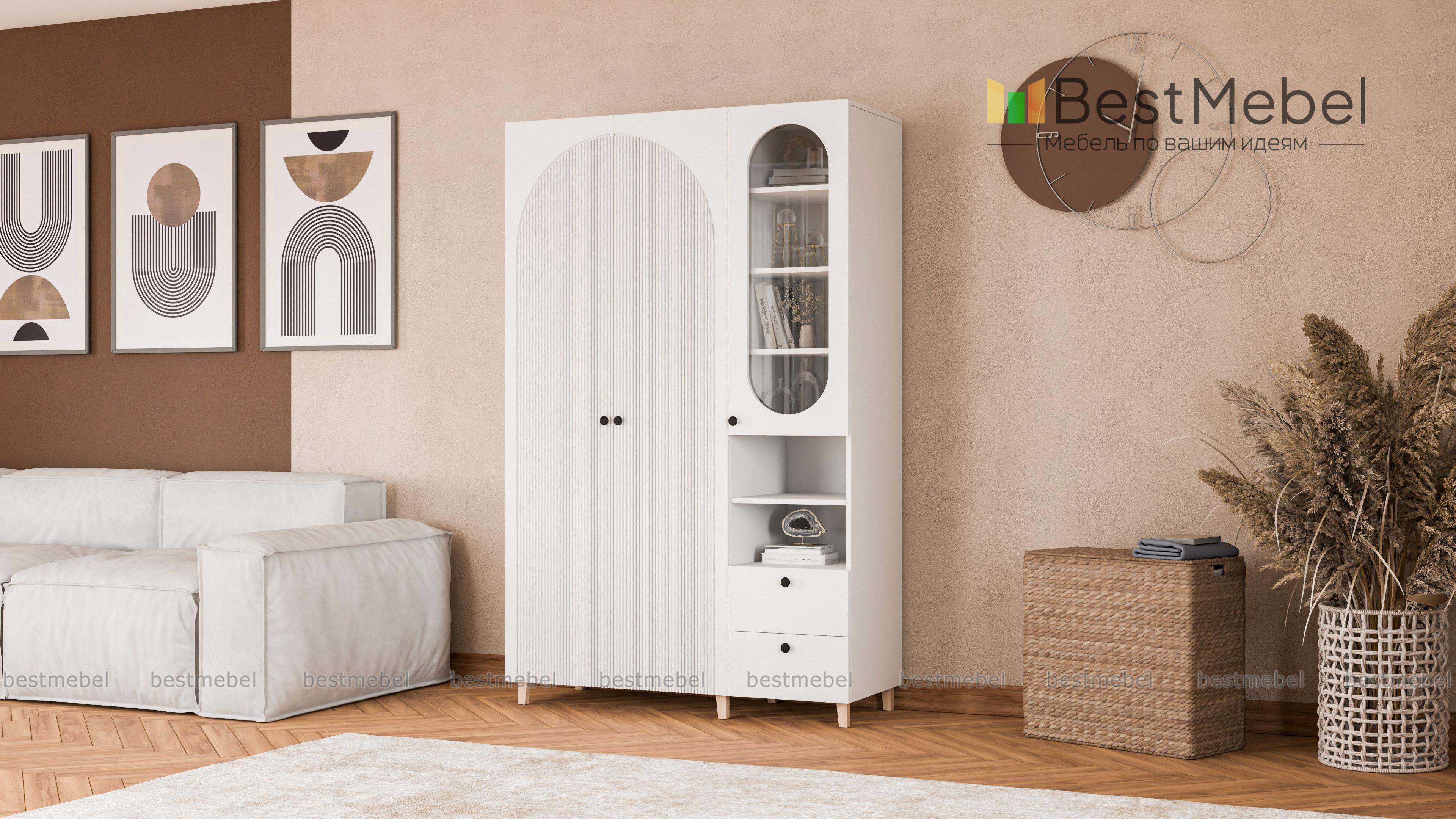 Шкаф распашной Вивьен 22 BMS - Фото