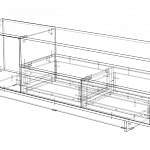 Чертеж Тумба под ТВ Шер 1.08 BMS