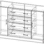 Чертеж Комод Светлана СВ-16 BMS