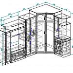 Чертеж Угловая стенка Татьяна 27 BMS