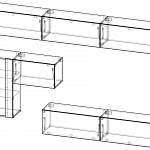 Чертеж Гостиный гарнитур Nexi 23 BMS